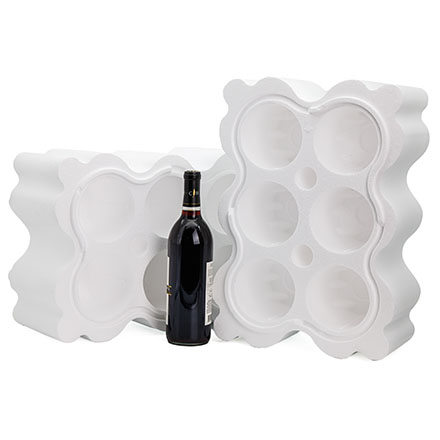 12 Bottle Foam Wine Shipper Kit - 750ml