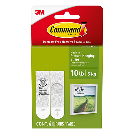 Command<span class='tm'>™</span> 10 lb White Picture Hanging Strips 17201