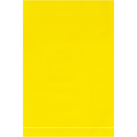 4 x 6" - 2 Mil Yellow Flat Poly Bags (100 Pack)