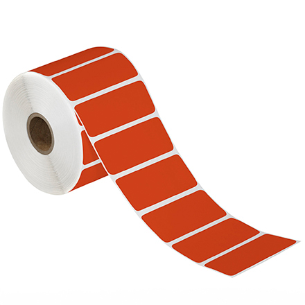 3 x 1" Red Desktop Direct Thermal Label